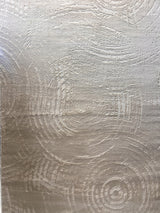 Bohemian Tone-On-Tone Creamy Beige Rug Crafted With High-Low Sandy Beige Circle Round Detail - Area Rug, Creamy Beige, High-Low Texture, 5' 3" X 7' 4", 8' X 11", 10' X 13" (1 Unit)
