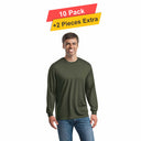 Camiseta Polymesh con cuello redondo - 10 unidades - 5 Oz./yd² - 100% poliéster (sensación de algodón)