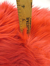 Turquoise UV Reactive Solid Shaggy Faux Fur Fabric