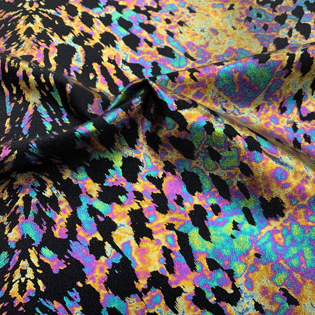 Foil Printed Spandex Naga Reptile