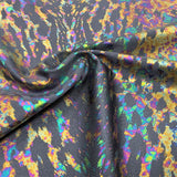 Foil Printed Spandex Naga Reptile