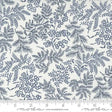 Cotton Print Nantucket Summer Cream Navy Sconset Landscape Nature Fabric 44/45"