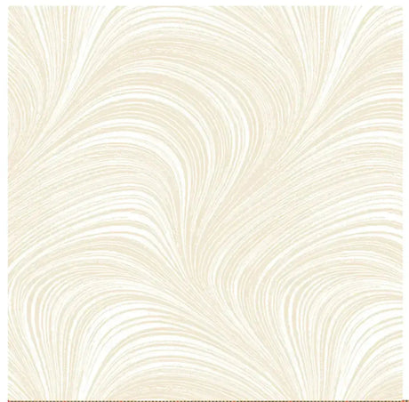 Cotton Flannel Wideback Fabric Natural Cream Wave Texture 108"