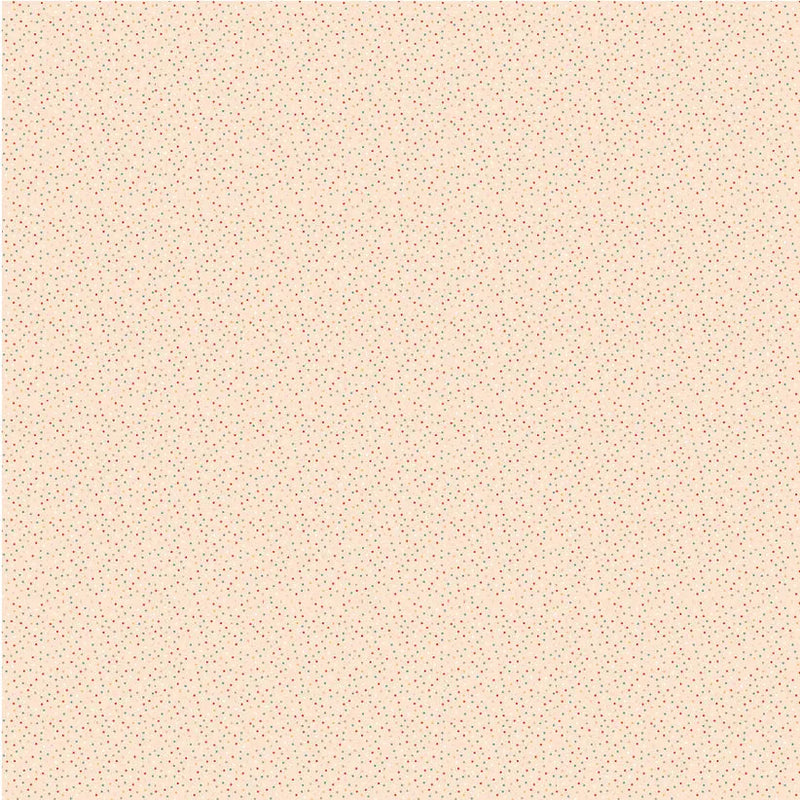 Cotton Fabric Natural Heavy Cream 44/45" Country Confetti