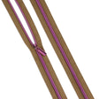 Nylon Coil Zipper by the Yard Natural #5 Tula Pink 3 Yards 9 Pulls Tan Pink