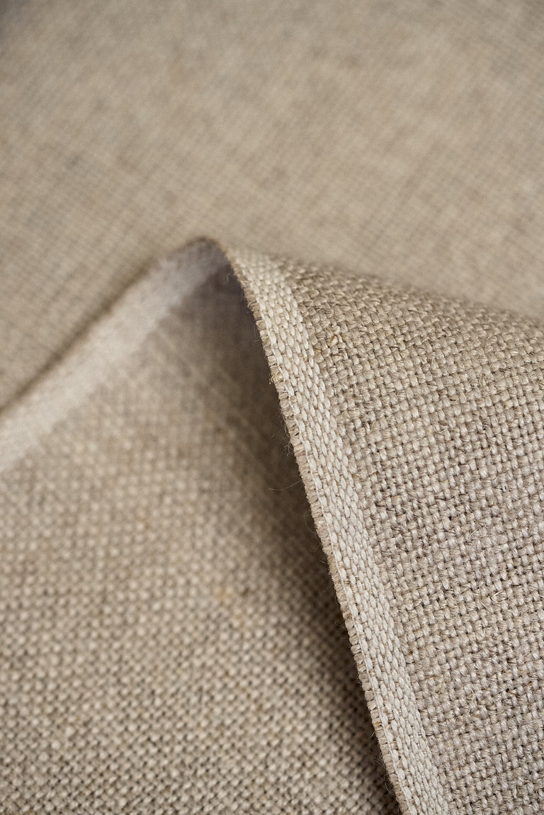 1 Yard Solid Natural Pure Irish Linen Fabric 15.5 oz Softened 54 Inches Wide