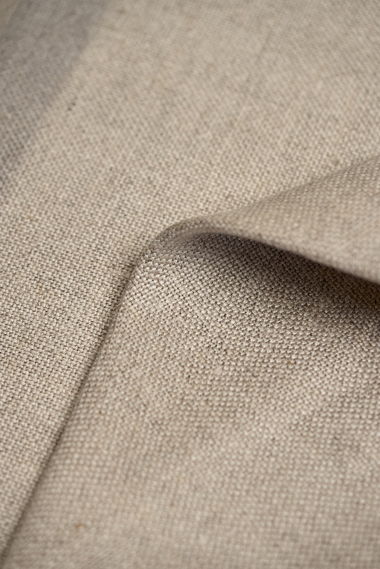 1 Yard Solid Natural Pure Irish Linen Fabric 15.5 oz Softened 54 Inches Wide