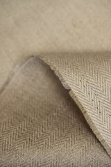Linen Herringbone Fabric Natural