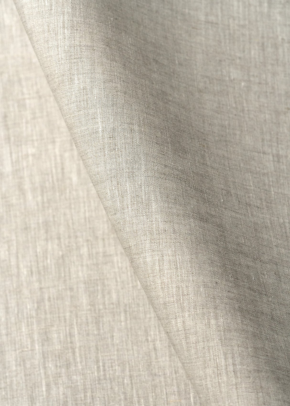 Pure Linen Fabric Light Mixed-Natural