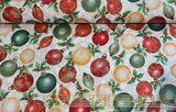 Quilting Cotton Christmas Splendor Natural/Gold Metallic Hoffman Fabrics
