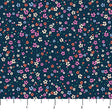 Cotton Fabric Navy Petal Drift Pocket Posies 44/45" Wide