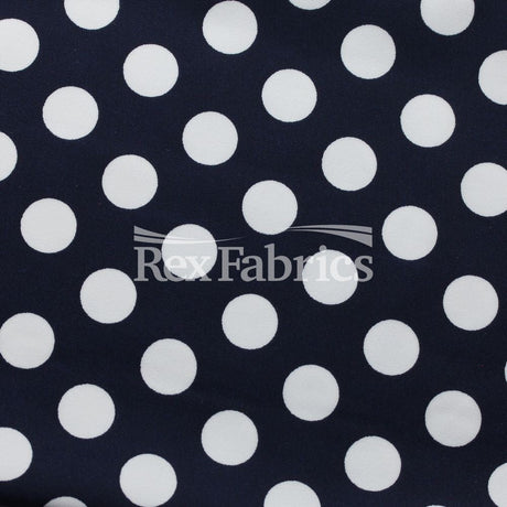 E-Z Dots Matte Nylon Spandex Fabric - Multicolor Polka Dots, 58/60" Width (1 Yard)