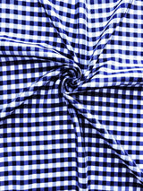 Gingham 1/4" Checkered Poly Cotton Fabric - Checkered Pattern, 57/58" Width (1 Yard)
