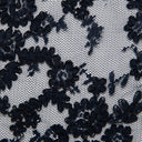 1 Yard Re-Embroidered Lace Fabric Cord Extravagant Floral Design Luxurious