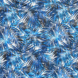 Nylon Spandex Swimsuit Fabric Navy Palms on White