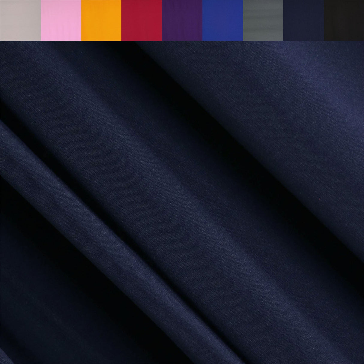Polyester Spandex Fabric Navy ITY