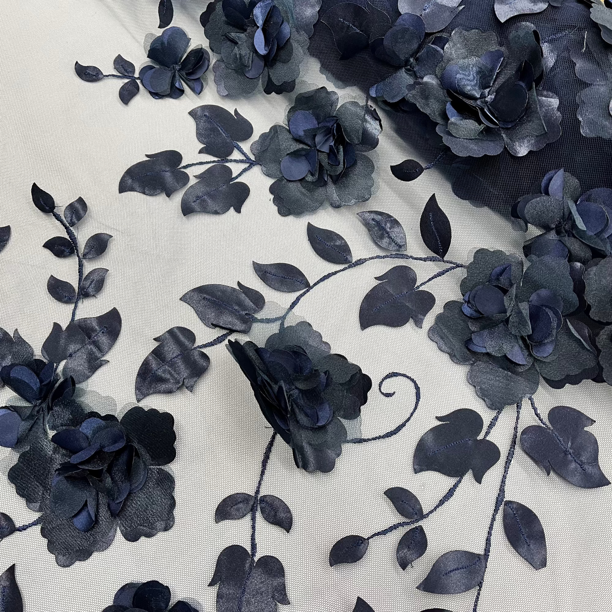 3D Floral Lace Fabric