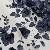 3D Floral Lace Fabric