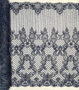 Beaded Embroidered Lace Mesh