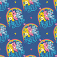 Quilting Cotton Navy Care Bears Hug Life by Camelot