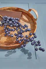 29” Navy Crabapple Christmas Spray
