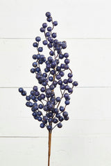 29” Navy Crabapple Christmas Spray