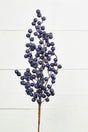 29” Navy Crabapple Christmas Spray