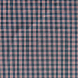 Pink and Navy Gingham Stretch Woven Fabric