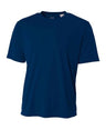 A4 NB3142 Youth Cooling Performance Crew Micro Poly Interlock Fabric - Navy, 44+ UPF, Moisture Wicking, 4.0 Ounce (1 Piece)