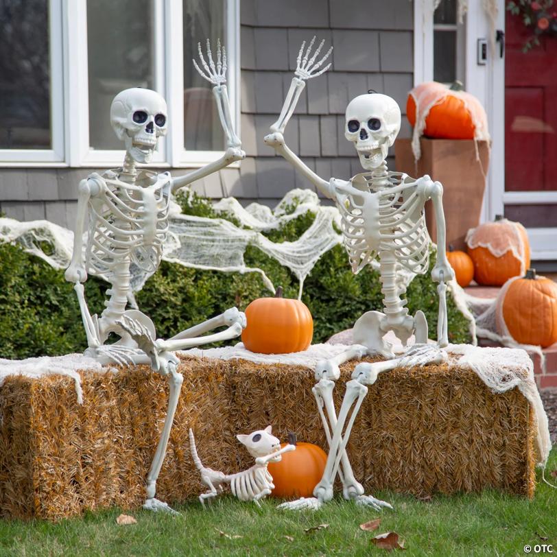 Neighborly Skeletons with Dog Hallloween Decorating Kit - 7 Pc.