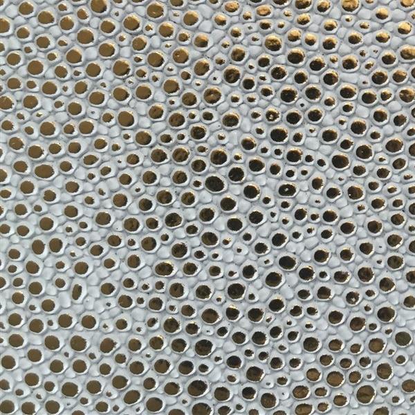 White Gold Grain Reptile Embossed Vinyl Fabric,