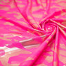Foil Printed Cationic Spandex Fabric Neon