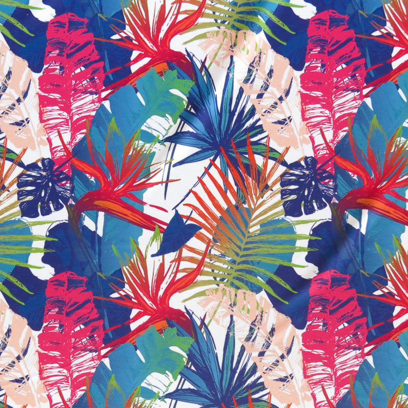 Swim Knit Poly Spandex Neon Foliage 4-Way Stretch