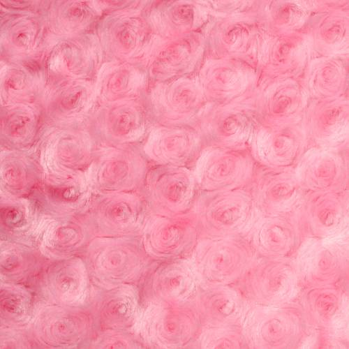 Minky Rosebud Minky Fabric - Almond, Avocado, Baby Blue, Banana, Black, Brown, Camel, Fuchsia, Gray, Green, Hot Pink, Ivory, Lavender, Light Pink, Lime, Navy, Orange, Peach, Purple, Red, Royal Blue, Silver, Turquoise, White