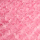 Minky Rosebud Minky Fabric - Almond, Avocado, Baby Blue, Banana, Black, Brown, Camel, Fuchsia, Gray, Green, Hot Pink, Ivory, Lavender, Light Pink, Lime, Navy, Orange, Peach, Purple, Red, Royal Blue, Silver, Turquoise, White