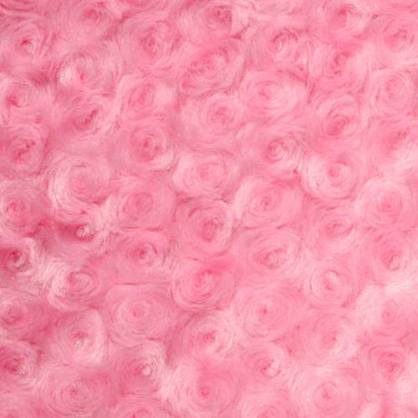 Minky Rosebud Minky Fabric - Almond, Avocado, Baby Blue, Banana, Black, Brown, Camel, Fuchsia, Gray, Green, Hot Pink, Ivory, Lavender, Light Pink, Lime, Navy, Orange, Peach, Purple, Red, Royal Blue, Silver, Turquoise, White