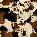 Velboa Faux Fur Fabric - Cow Animal Print, Black And White, 60" Wide