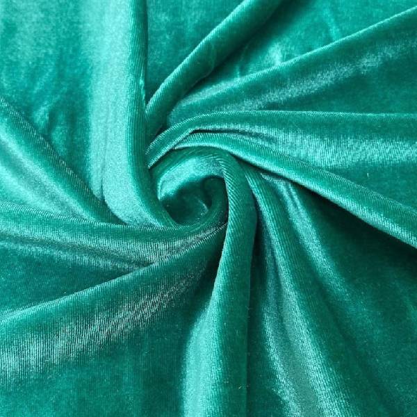 Soft Stretch Velvet Fabric - Spring Green, Hunter Green, Tiffany, Olive, Mint, Jade, 58" Width