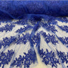 Sequin Lace Fabric With Embroideries On Mesh 100 Percent Polyester Fabric - Floral Sequin Lace, 51" Width