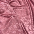 Rose Floral Jacquard Satin Fabric - Floral Jacquard, 60" Width