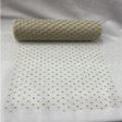 Sparkling Tulle Ribbon Roll Glitter Tulle Fabric - Gold/Silver, 6" Width, 25 Yards