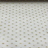 Sparkling Tulle Ribbon Roll Glitter Tulle Fabric - Gold/Silver Glitter, 6" Width, 10 Yards