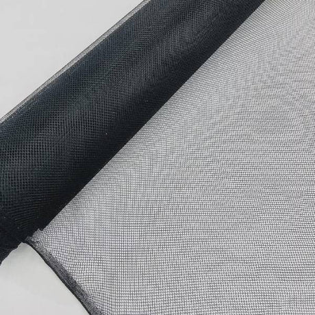 Petticoat Crinoline Net Fabric - Stiff Mesh, Black/White, 56" Wide