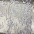 VT-17 Sequin Lace Fabric - Embroidered Mesh, Blush, Champagne, Gold, Hunter Green, Red, Silver, White