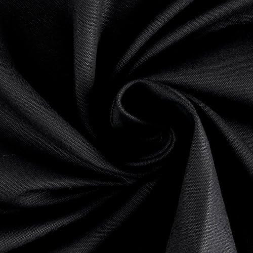 10 Oz Cotton Canvas Fabric - Black, Natural, Heavyweight Plain Weave, 1 Yard
