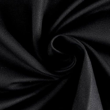 10 Oz Cotton Canvas Fabric - Black, Natural, Heavyweight Plain Weave, 1 Yard