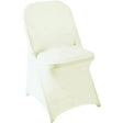 Ivory Spandex Fabric - Stretchable Folding Chair Covers, Wrinkle-Resistant, Ivory
