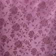 Dusty Rose Rose Floral Jacquard Satin Fabric - Rose Floral Jacquard, Dusty Rose, 60/59" Width