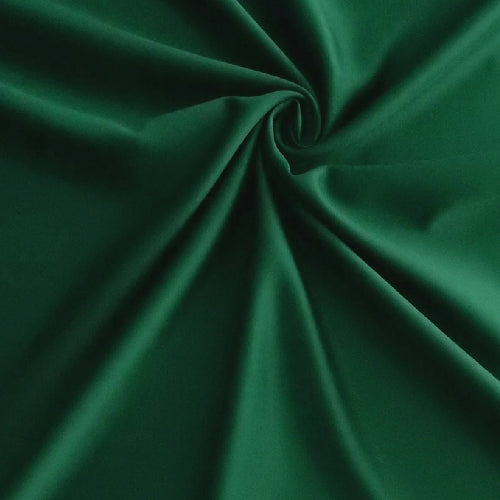 Hunter Green Matte Satin Peau De Soie Duchess Satin Fabric - Hunter Green, Bridesmaid Dress, 58/60" Wide