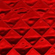 Red Polyester Fabric - Quilted Padded, Red